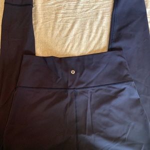 Navy Lululemon wunderunder full length